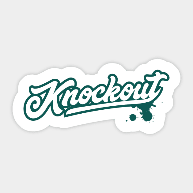 Knockout Splatter Sticker by KNOCKOUT FIGHT WEAR